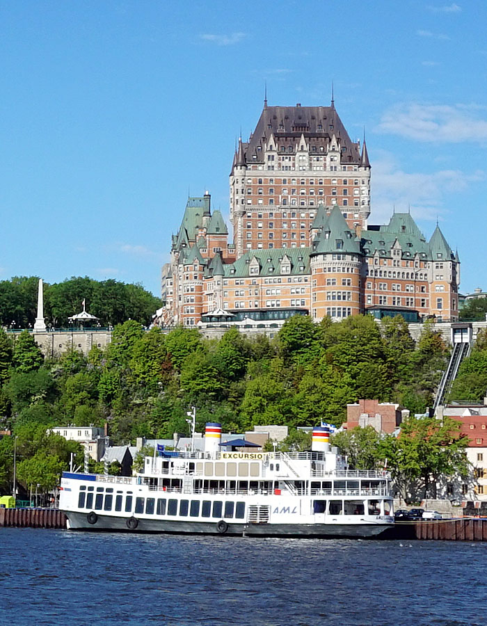 chateau frontenac from st-lawrence river